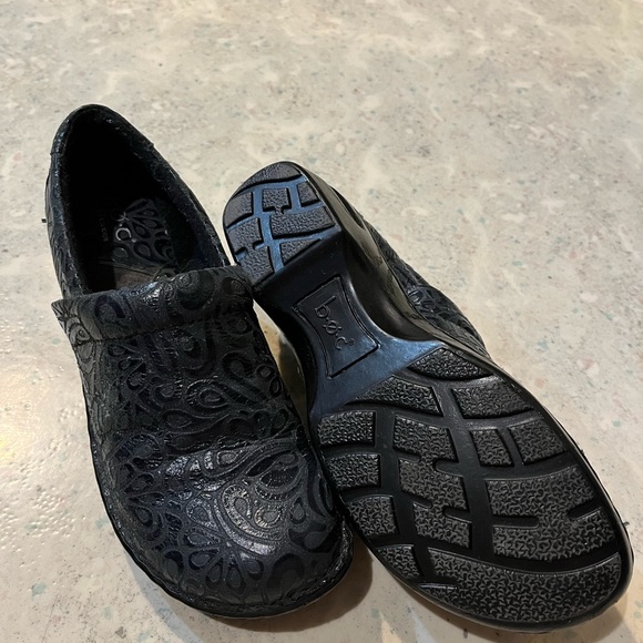 Navy b.o.c. Clog style slip on shoe - Picture 2 of 4